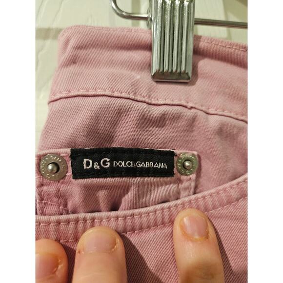Dolce & Gabbana Pink Mauve Denim Pencil Skirt IT 40‎ US 4-6 Italy Designer Y2K - Picture 2 of 9